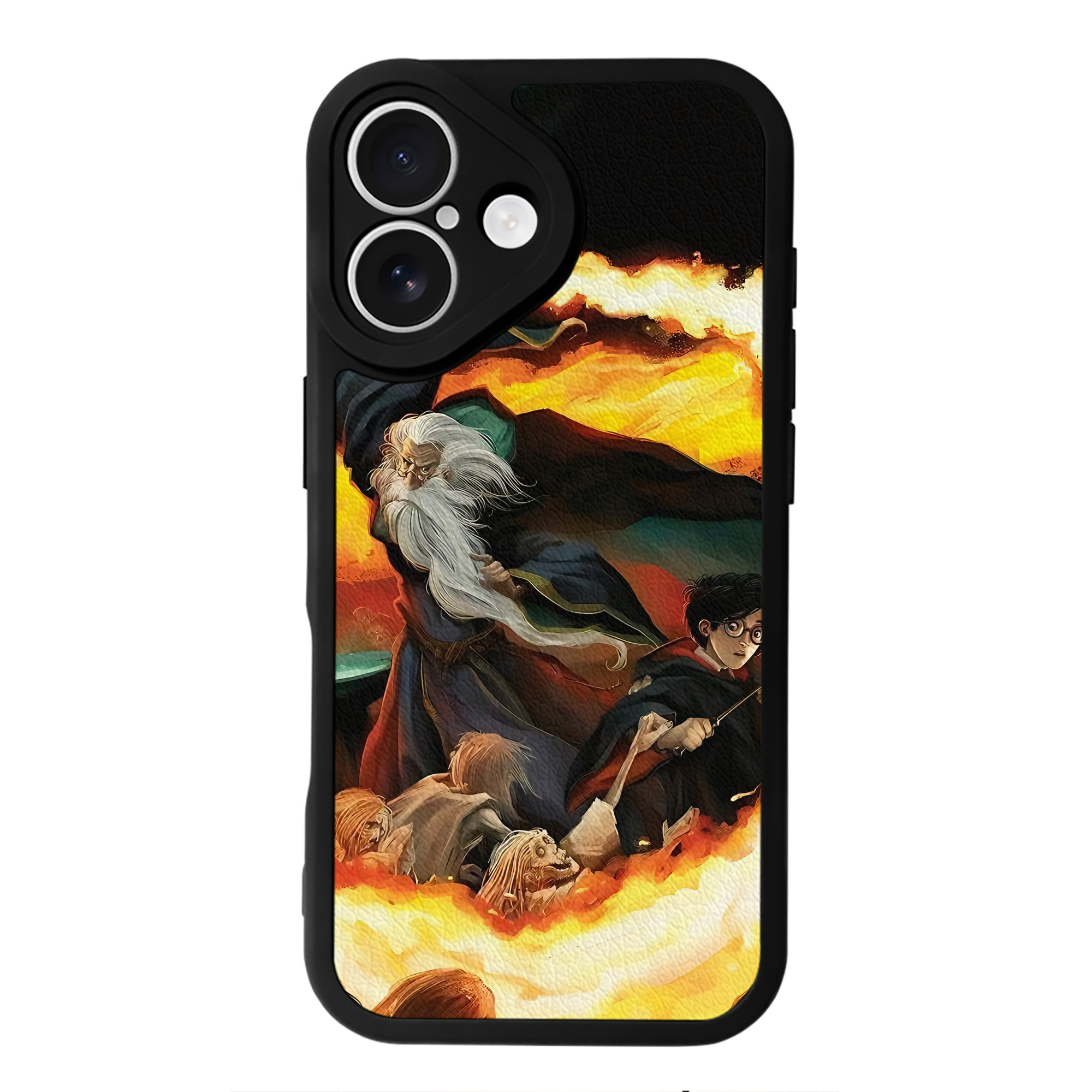 （画像用） Harry Potter ハリー・ポッターシリーズ 【iPhone 16シリーズ対応】シリコンスマホケース（レザー調） 材質：シリコン